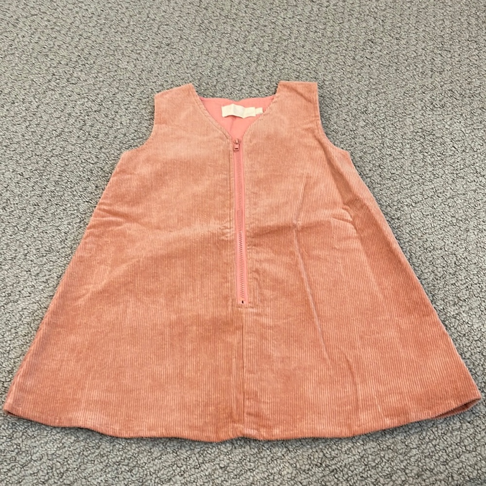 Bonnie and Harlo corduroy zip front dress. Size 4T